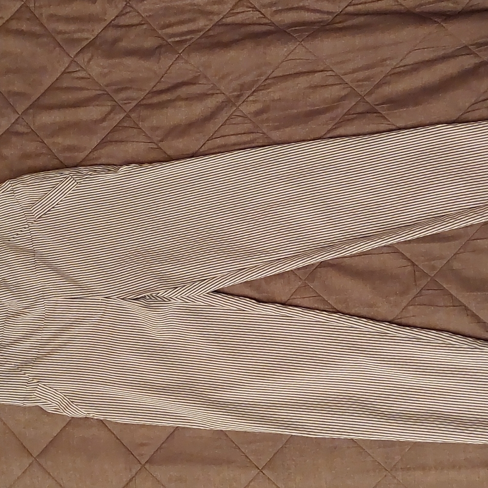 Massini Medium White and Blue Striped Pants
